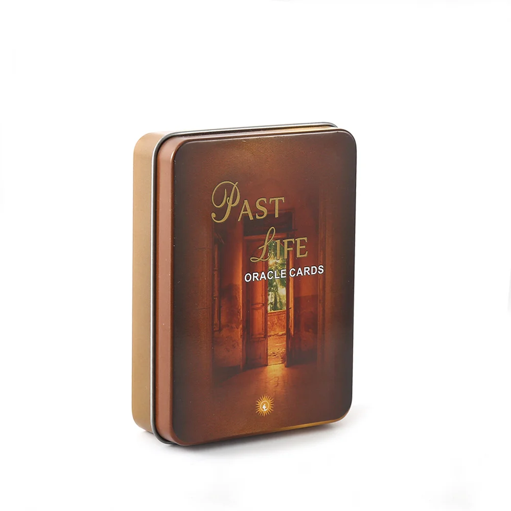 PAST LIFE ORCLE CARDS Metal Box and Guide Booklet