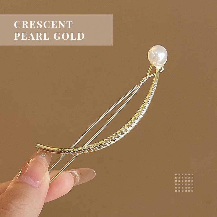 Essential Tools for Coil Hair Pearl Arc Spring Hair Clip（Buy 1 Get 1 Free）
