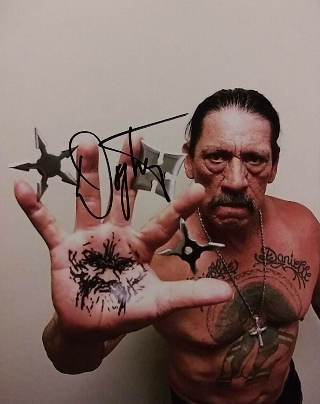 Danny Trejo signed 8 x 10