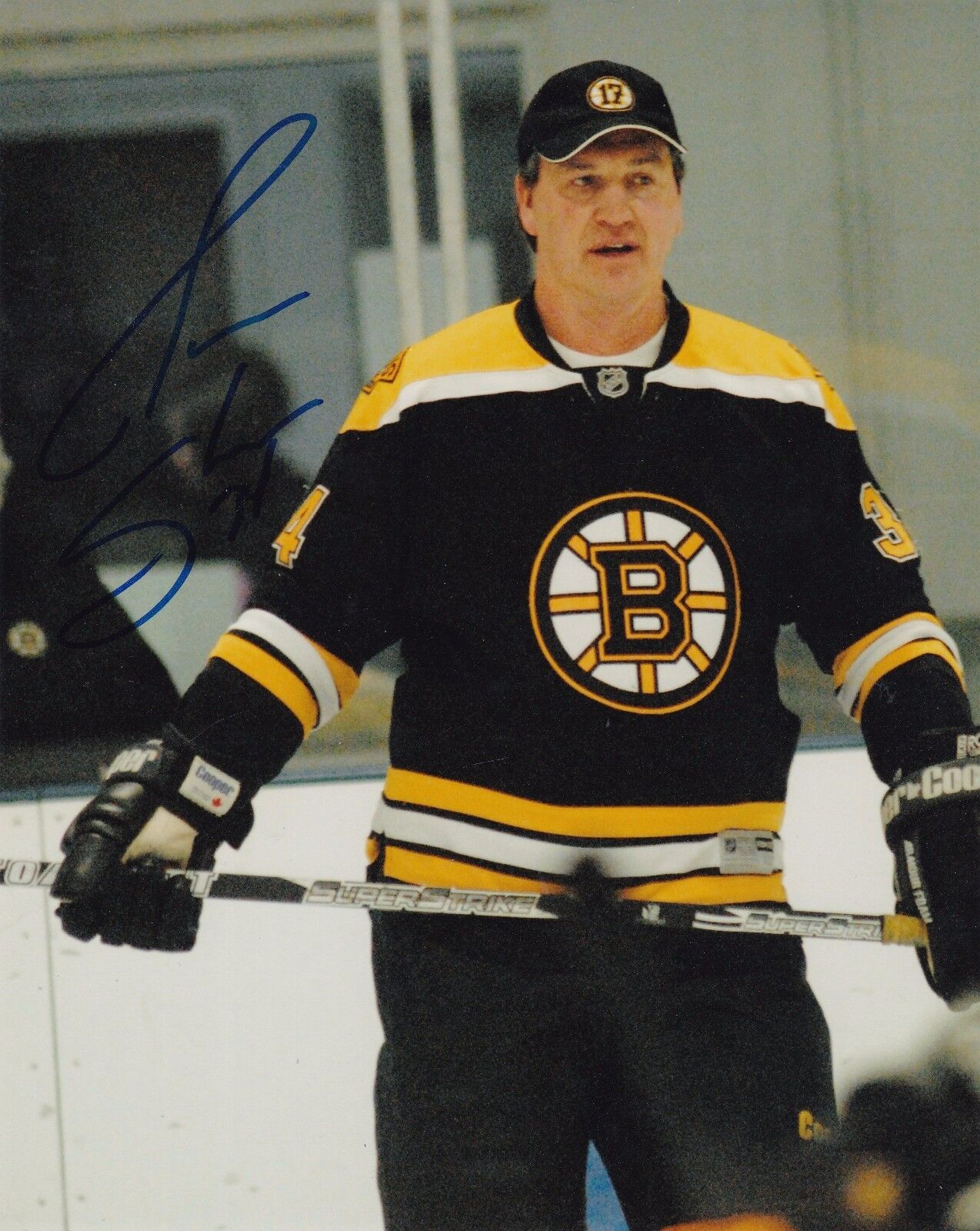 Dave Shaw Boston Bruins Autographed 8x10 Photo Poster painting W/COA B