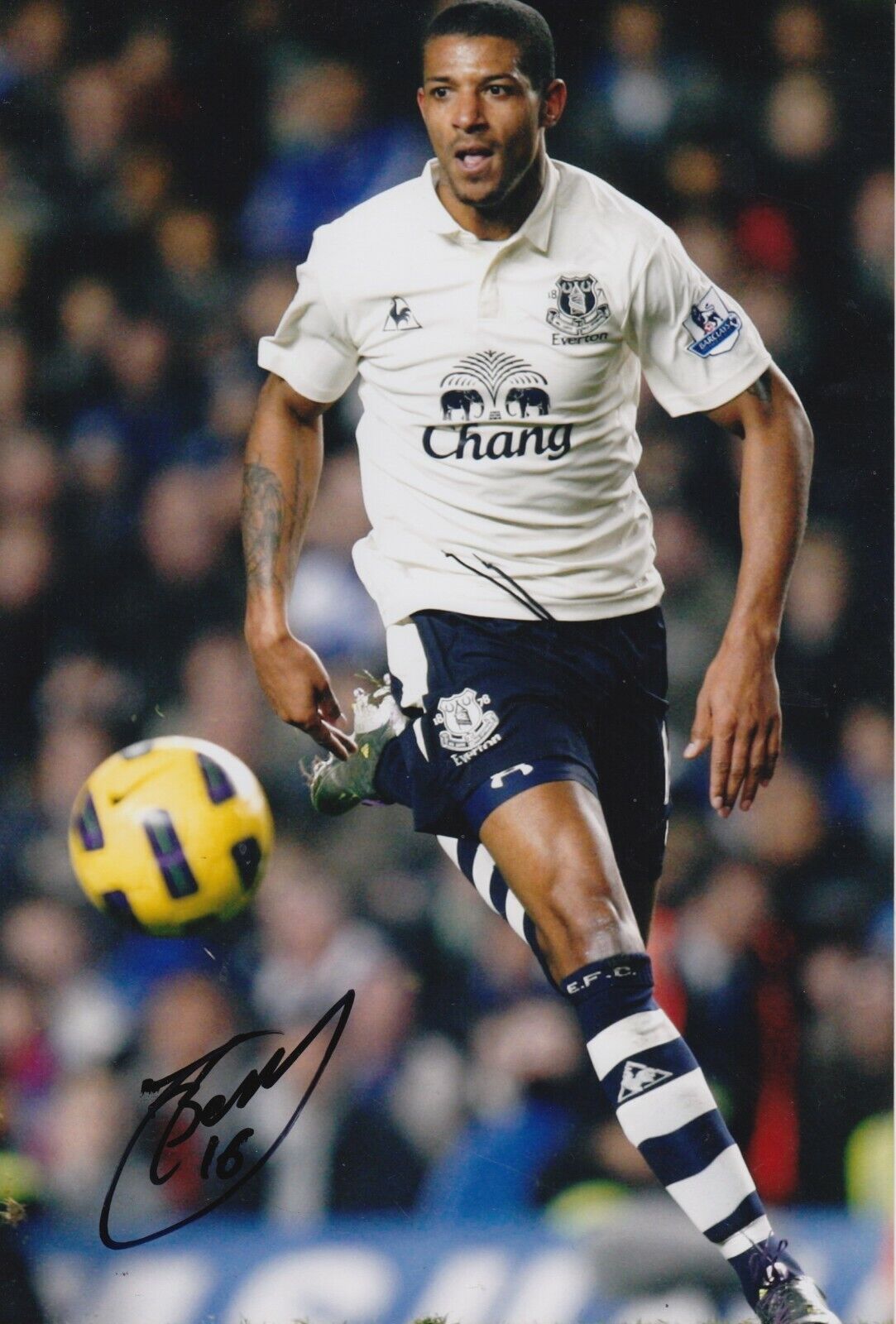 Jermaine Beckford Hand Signed 12x8 Photo Poster painting - Everton - Football Autograph 2.