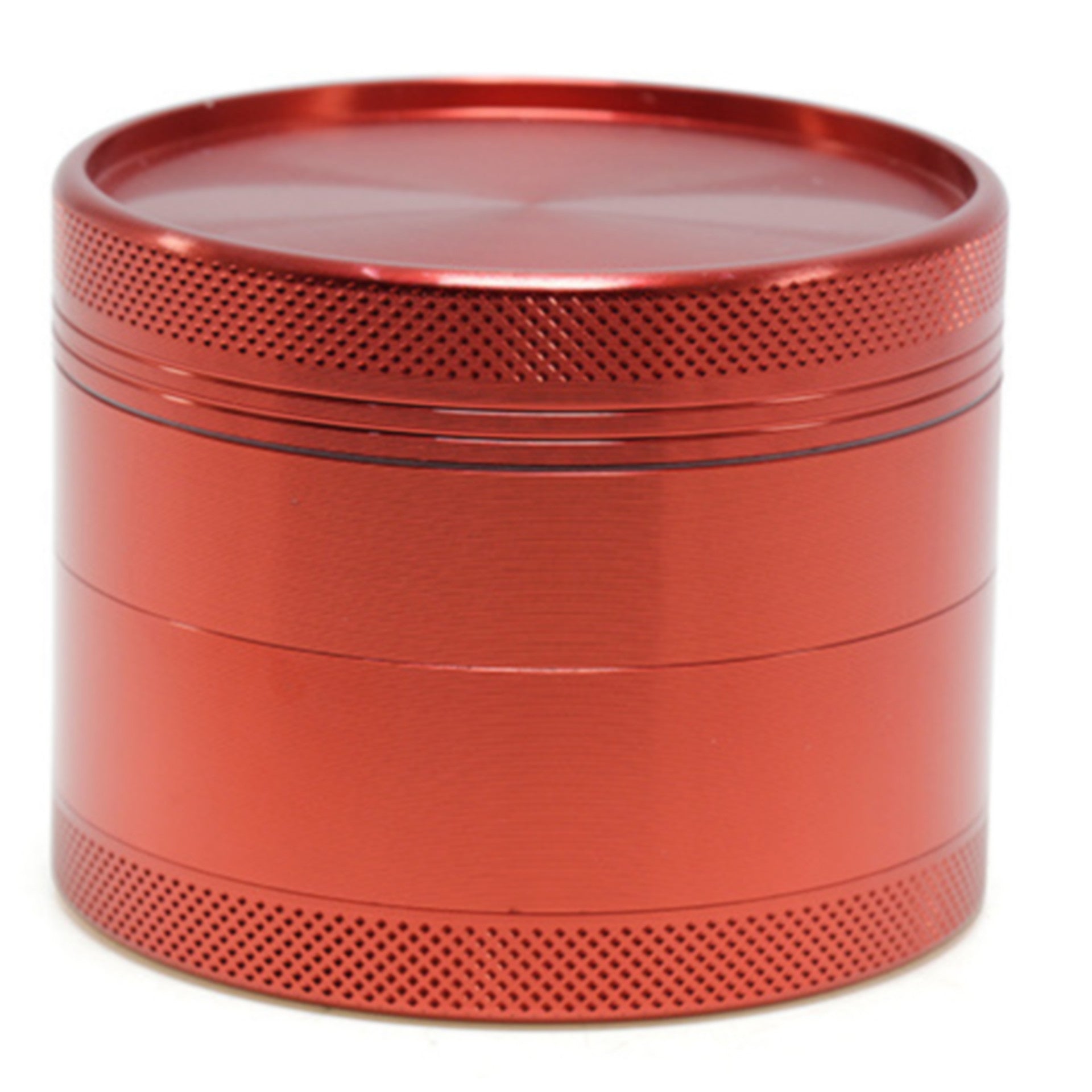 63MM Aluminum Alloy 4 Part Upper Cover Concave Grinder-Red
