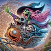 Diamond Painting - Partial Special Shaped Drill - Halloween Witch(Canvas|30*30cm)