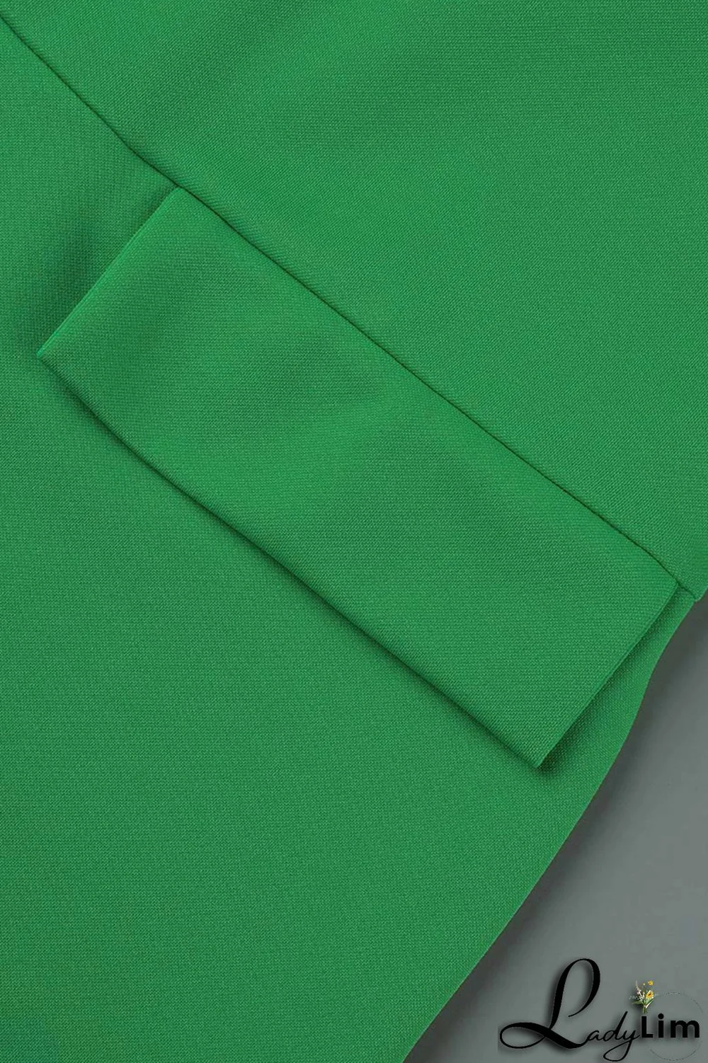 Green Fashion Casual Solid Patchwork Cardigan Turn-back Collar Outerwear