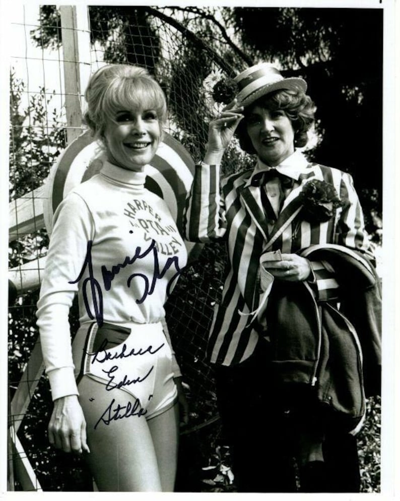 Barbara eden and fannie flagg signed autographed 8x10 harper valley p.t.a. Photo Poster painting