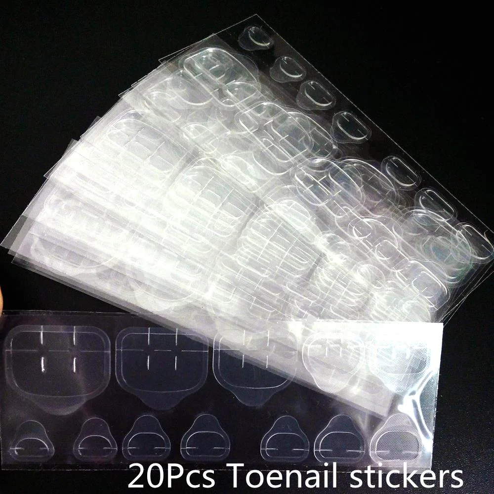 1/3/5 Sheets Transparent Pink Self Adhesive Sticker For Nails DIY Jelly Glue Sticker Nail Art Tape Full Cover Manicure Tool-Nail Inspo