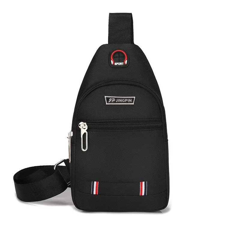 Breast Package Men Shoulder Crossbody Bag Leisure Waterproof and Hard-Wearing Oxford Cloth Cross Body Chest Bag Travel