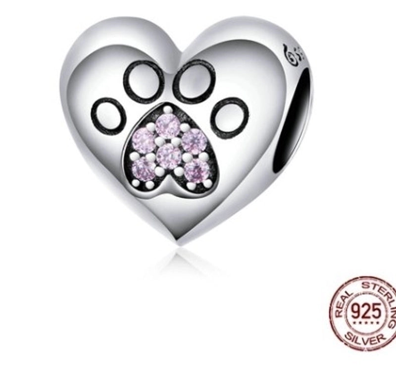 Minimalist Classic Style Heart Shape Sterling Silver Enamel Charms Jewelry Accessories