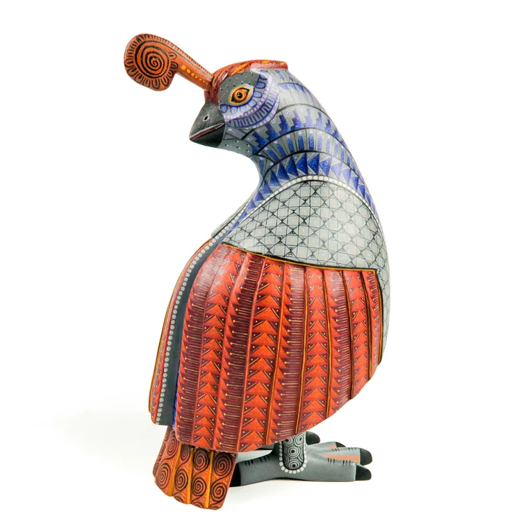Beautiful Quail - Oaxacan Alebrije Wood Carving