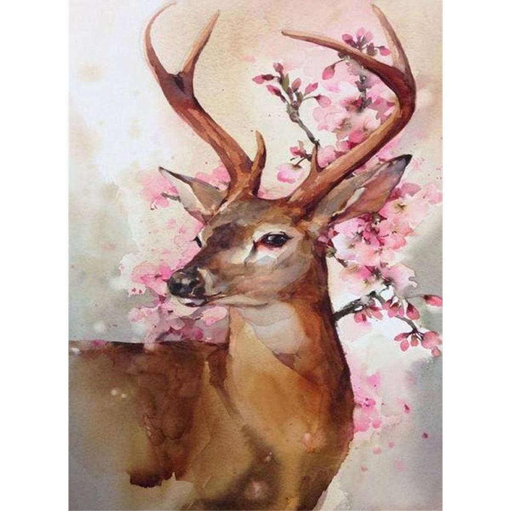 

30*40CM-Round Drill Diamond Painting-Forest Deer, 501 Original