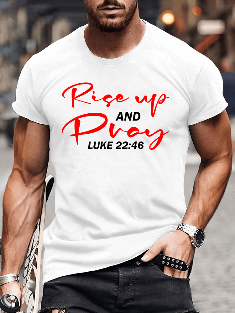 Rise Up And Pray Men's T-shirt