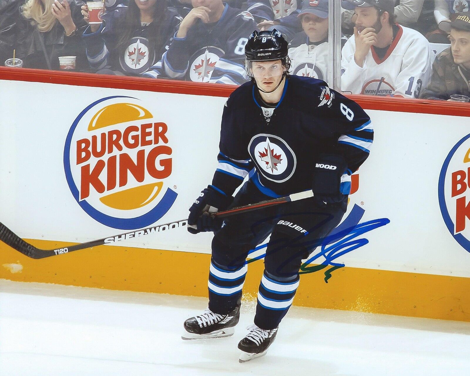 Jacob Trouba Signed 8x10 Photo Poster painting Winnipeg Jets Autographed COA