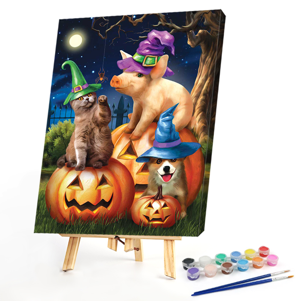 

40*50CM - Paint By Numbers - Pumpkin Halloween, 501 Original