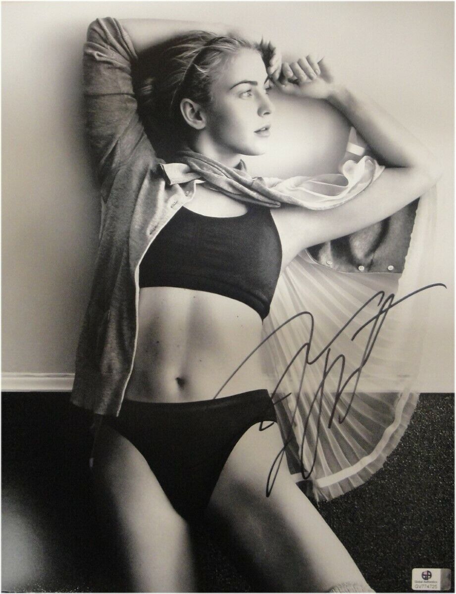 Julianne Hough Autographed 11X14 Photo Poster painting Vintage Sexy Ballet Midriff DWTS GA774725