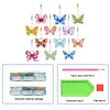 12pcs Flowery Butterfly Double-Sided DIY Diamond Painting Keychain Kit