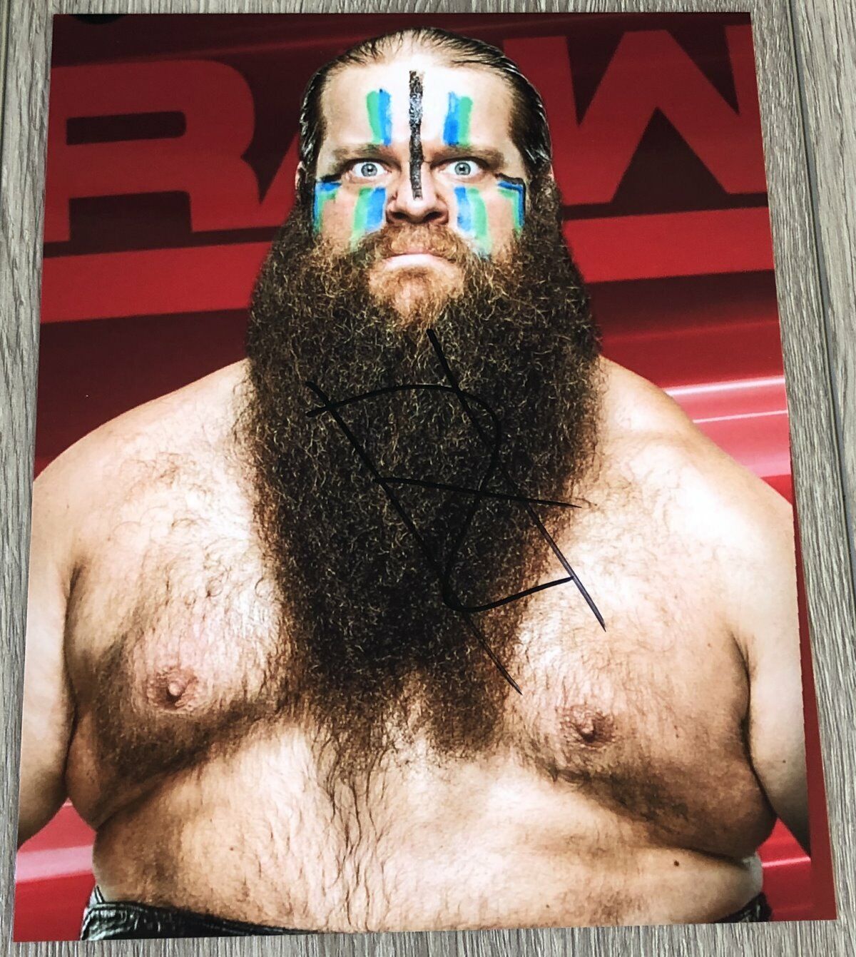 IVAR VIKING RAIDERS SIGNED AUTOGRAPH WWE RAW SMACKDOWN NXT 8x10 Photo Poster painting A w/PROOF