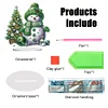 DIY Winter Snowman Diamond Painting Ornaments（Single Sided)