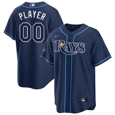 Youth Tampa Bay Rays Navy 2025 MLB All-Star Game Away Custom Replica Jersey