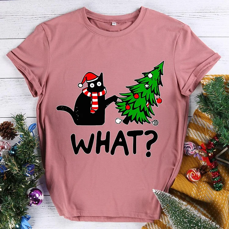 Christmas Cat  T-shirt Tee -613885