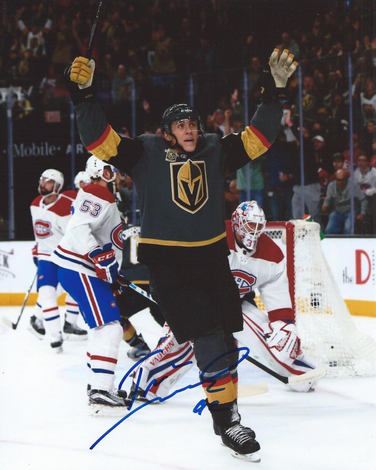 Tomas Nosek Signed 8x10 Photo Poster painting Vegas Golden Knights Autographed COA B