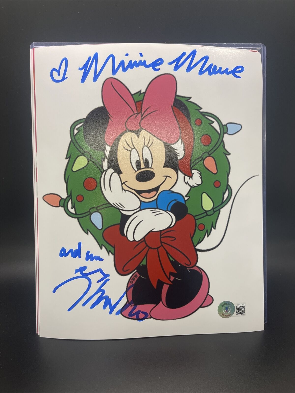 KAITLYN ROBROCK signed 8x10 Photo Poster painting Disney MINNIE MOUSE Beckett Authentication D9