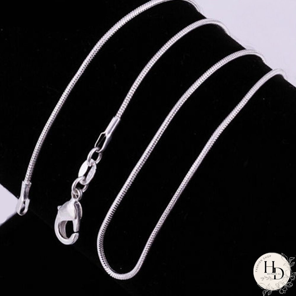 Wholesale Lots 5PCS 925 Sterling Silver Necklace Chains Snake Chain Necklace for Pendants 16""-30""