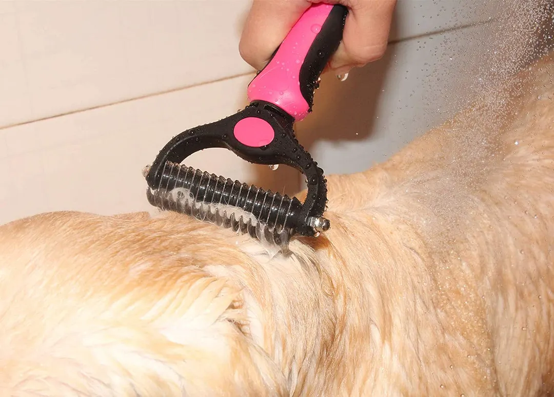  Pet Grooming Double Sided Dematting Undercoat Rake (Big)