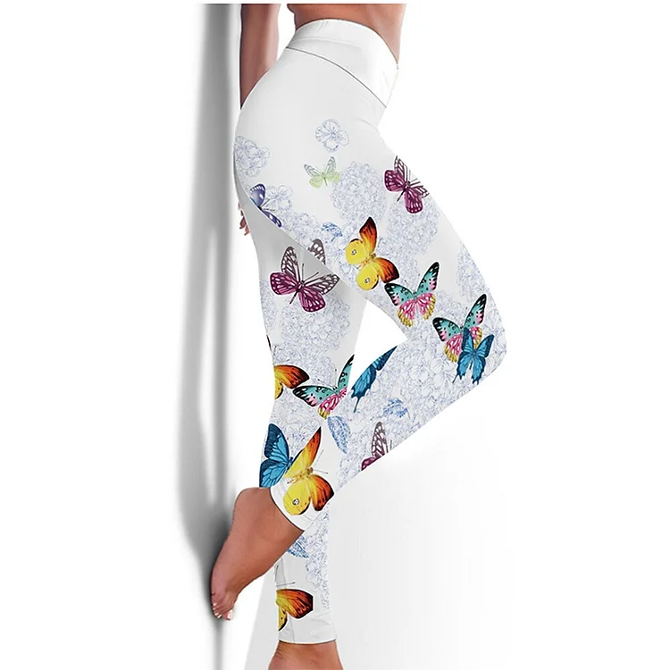 Women's High Waist Printed Yoga Leggings