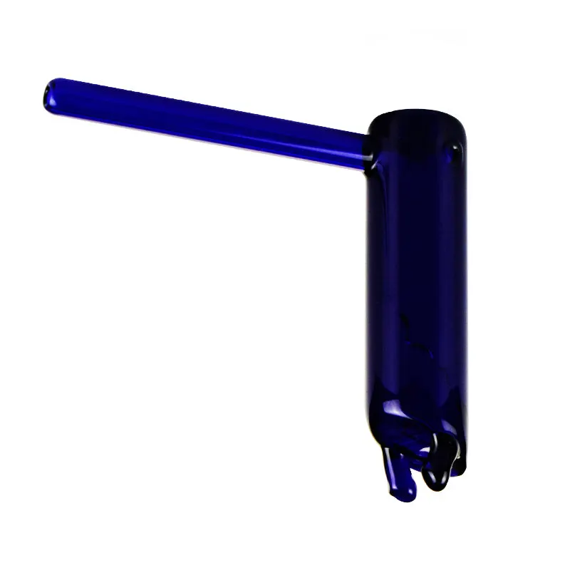 Blue Green White Color Glass Hammer Bubbler Pipe 