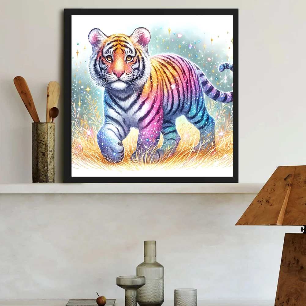 Diamond Painting - Full Round Drill - Tiger(Canvas|30*30cm)