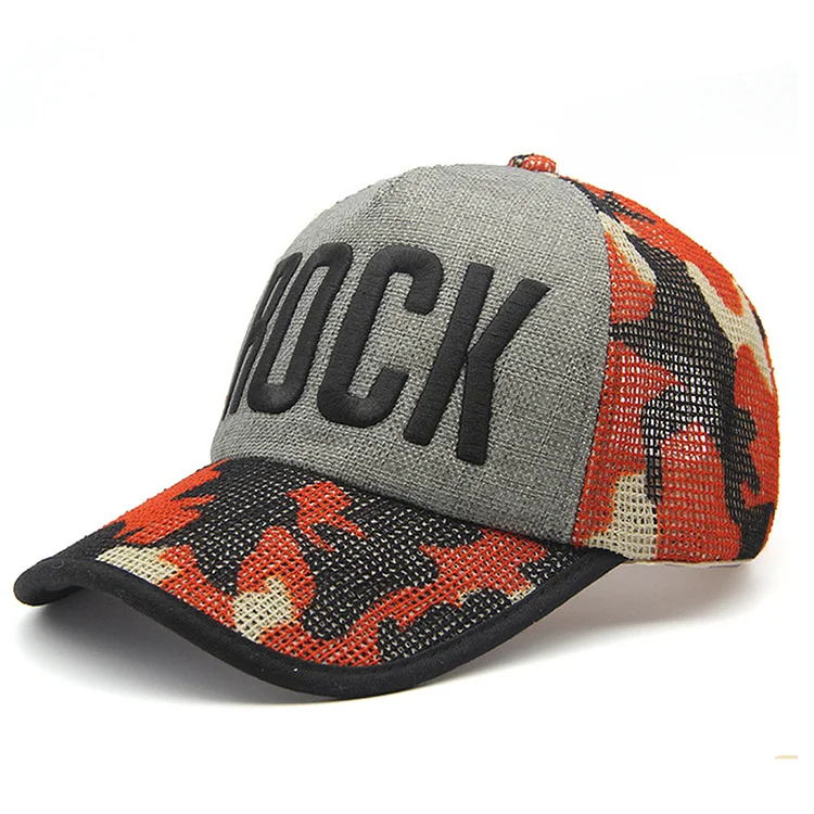 VACIGODEN Summer Baseball Cap Women Girl Outdoor Letter Embroidery Sun Hat Men Adjust Breathable Hat Trucker Cotton Snapback Cap