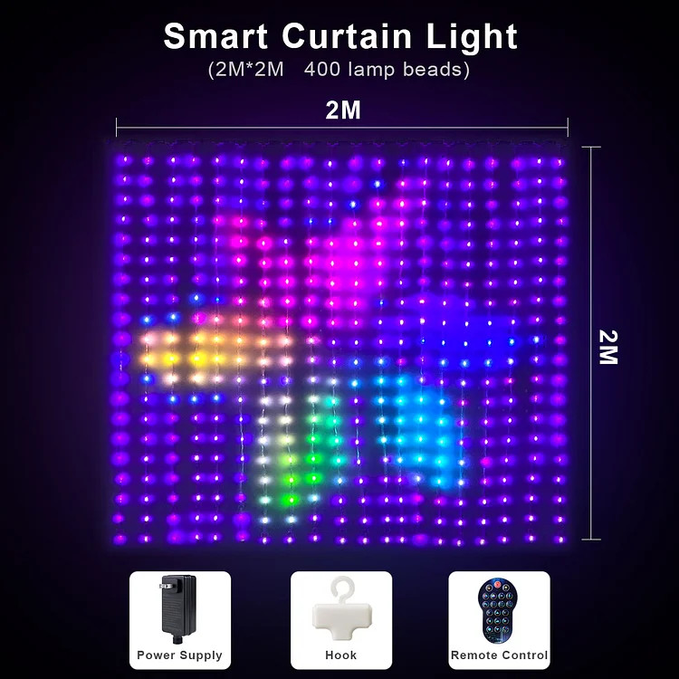 DIY Smart Curtain Light Home Decor Light