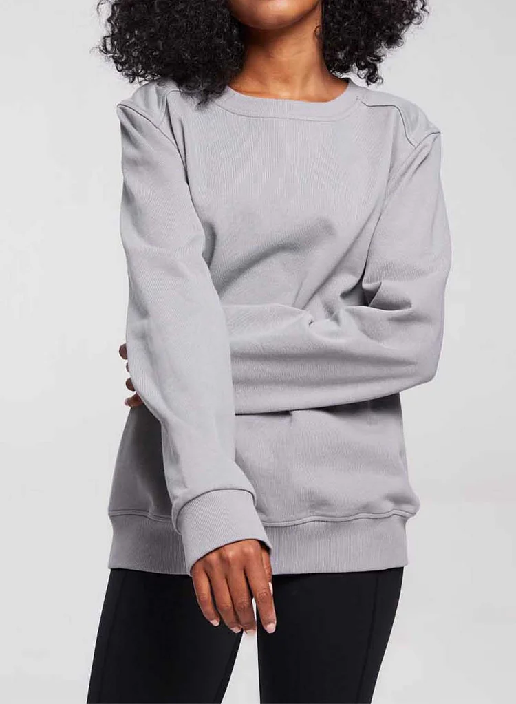 Long-Sleeved Cotton Swearshirt