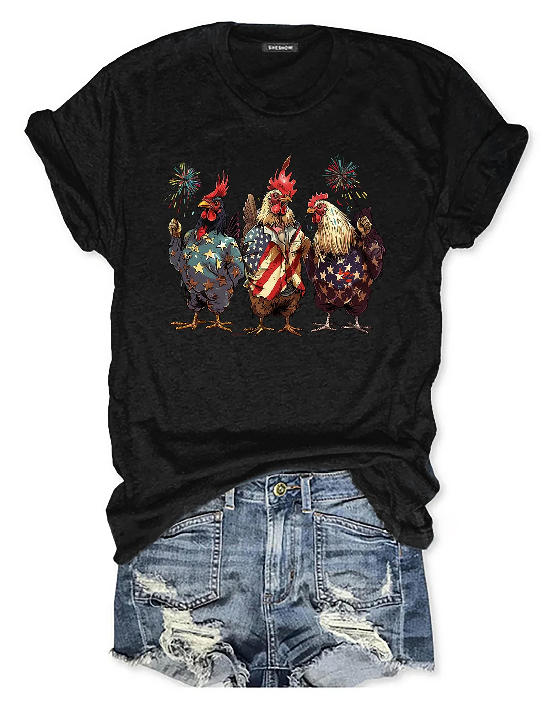 USA Chicken 4th Of July T-shirt