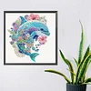 Diamond Painting-DIY Crystal Rhinestone Dolphin