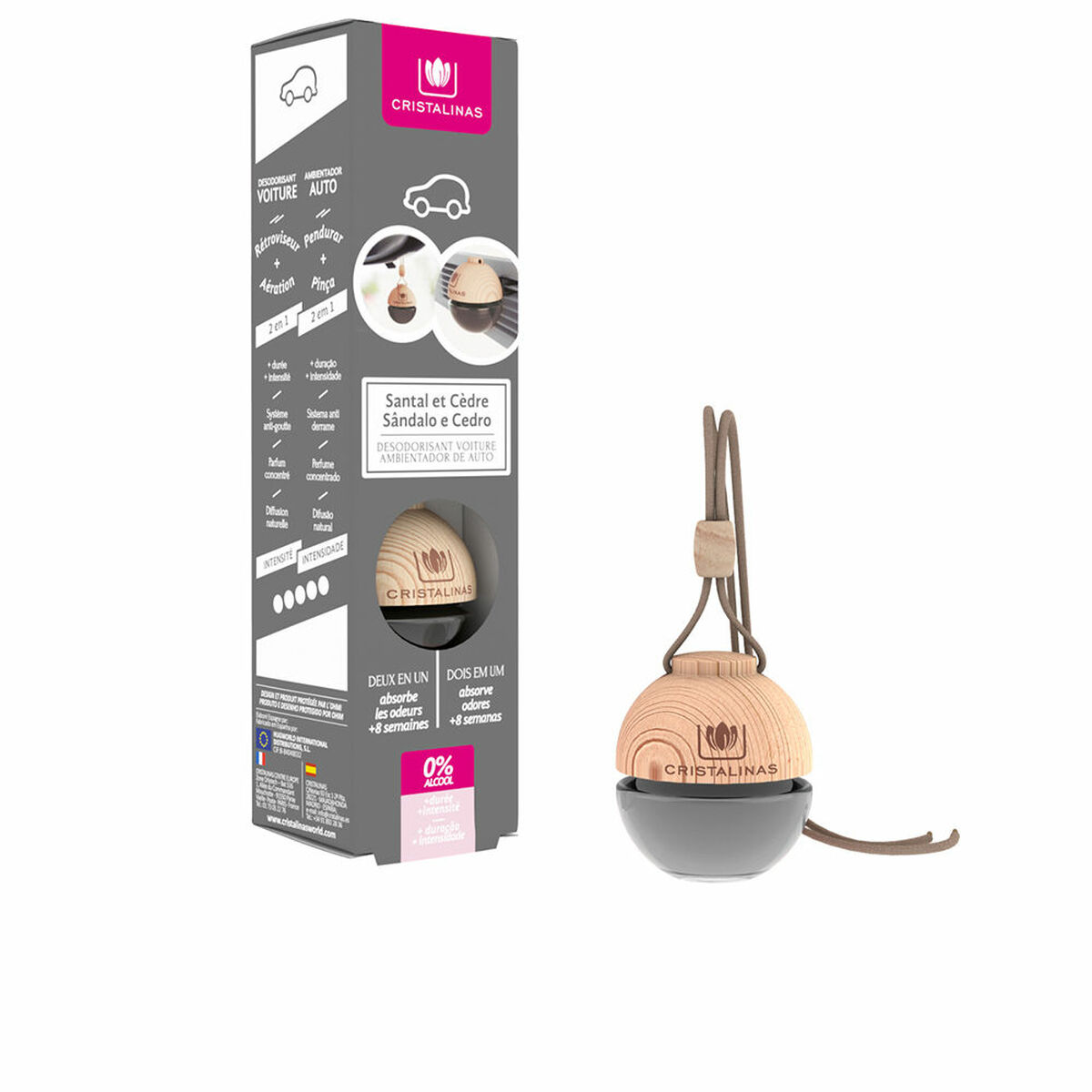 Air Freshener Cristalinas Sandalo-Cedro 6 g