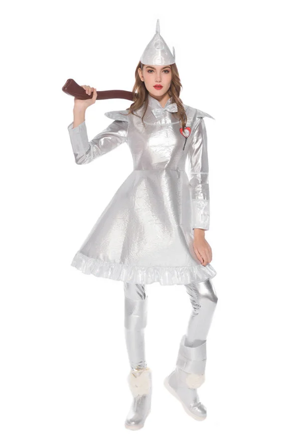 Women's The Wizard Of Oz Tin Man Costume-elleschic