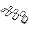 7pcs/set Gloss Black Grille Grill Rings for Grand Cherokee 2014-2016
