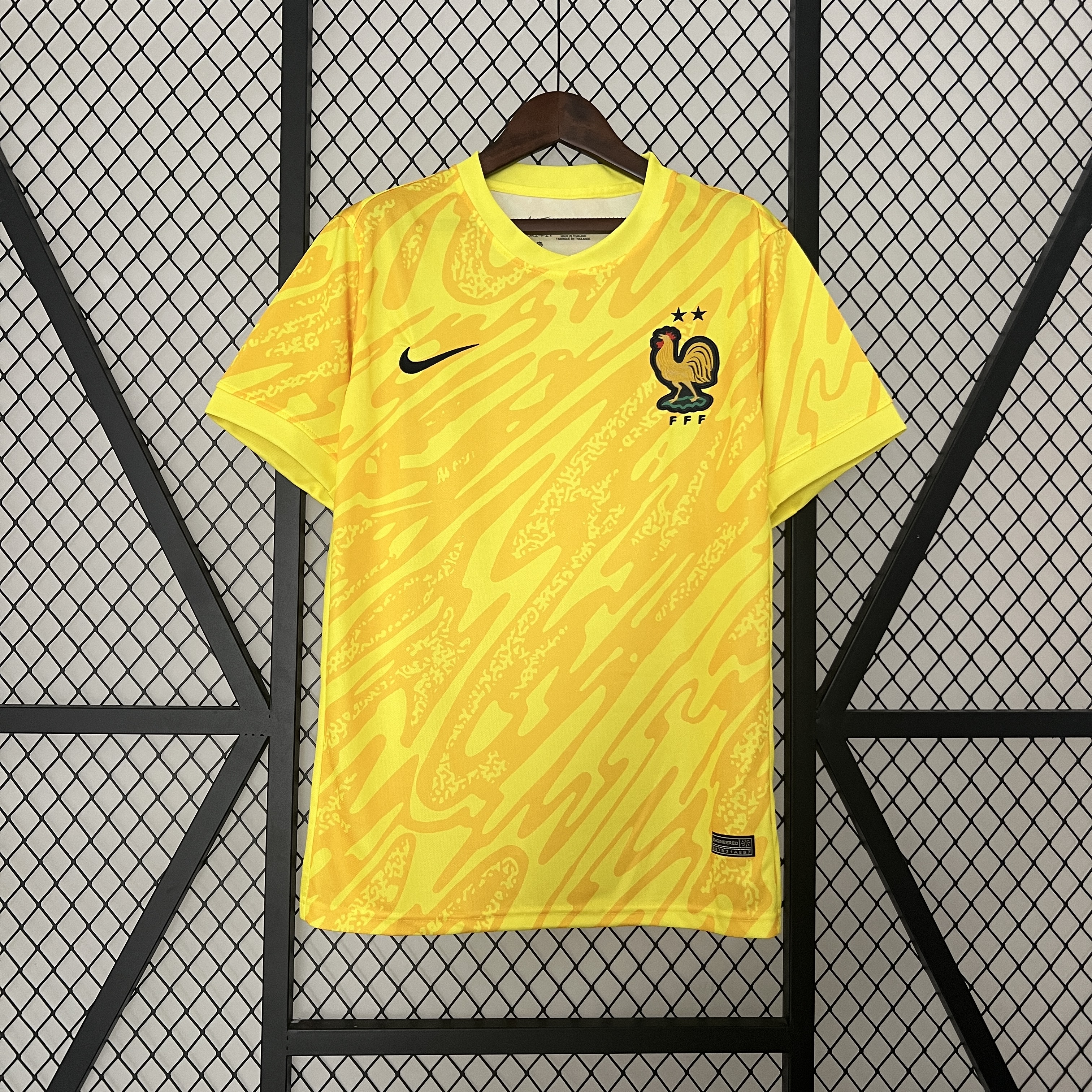 France 2024 Yellow Goalkeeper Jersey - Fans Version