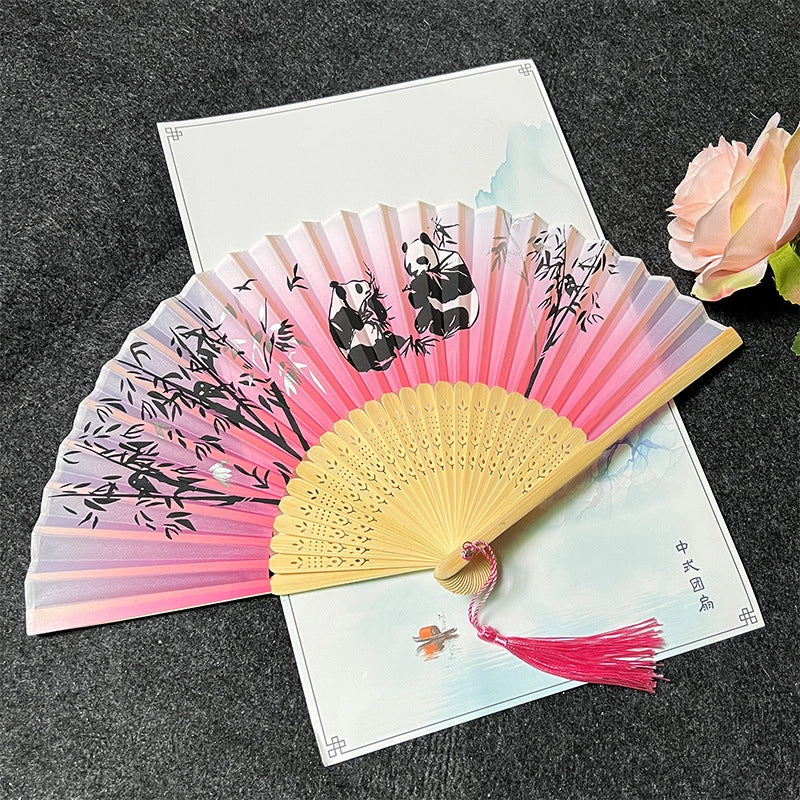 Antique Fan Folding Fan Men’s And Women’s Classical Dancing Fan Ancient Costume Performance Photography Hanfu Props Chinese Style Handmade Folding Fan