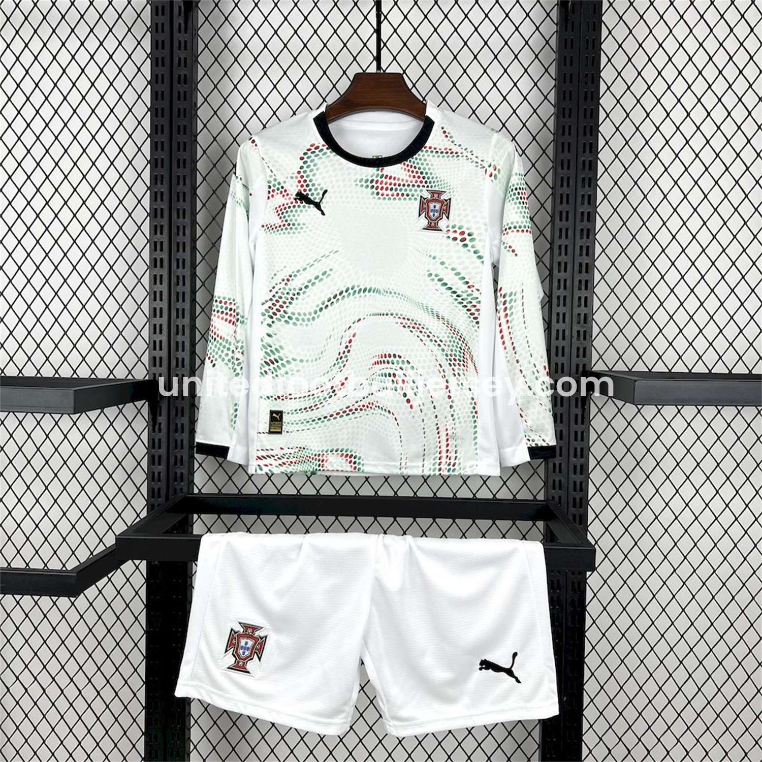 Portugal 2025-26 Away Long Sleeves Kids Kit
