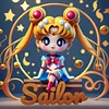 Sailor Moon - DIY Personalisiert Anime Namen Voller Diamant Malerei