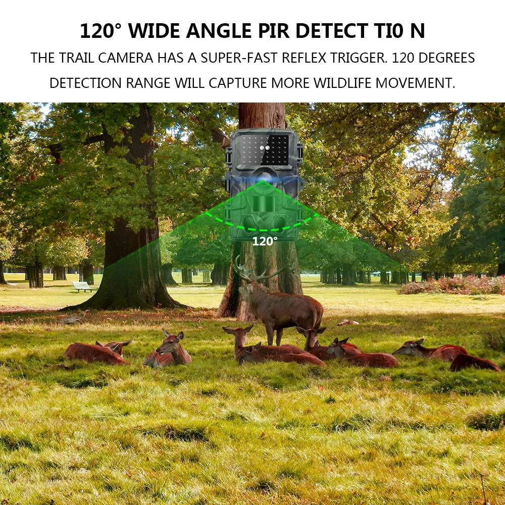  BEBANG Trail Camera, 60MP Hunting Camera with WiFi, 64GB TF Card, 120&deg;Wide-Angle for Deer Scouting or Home Security