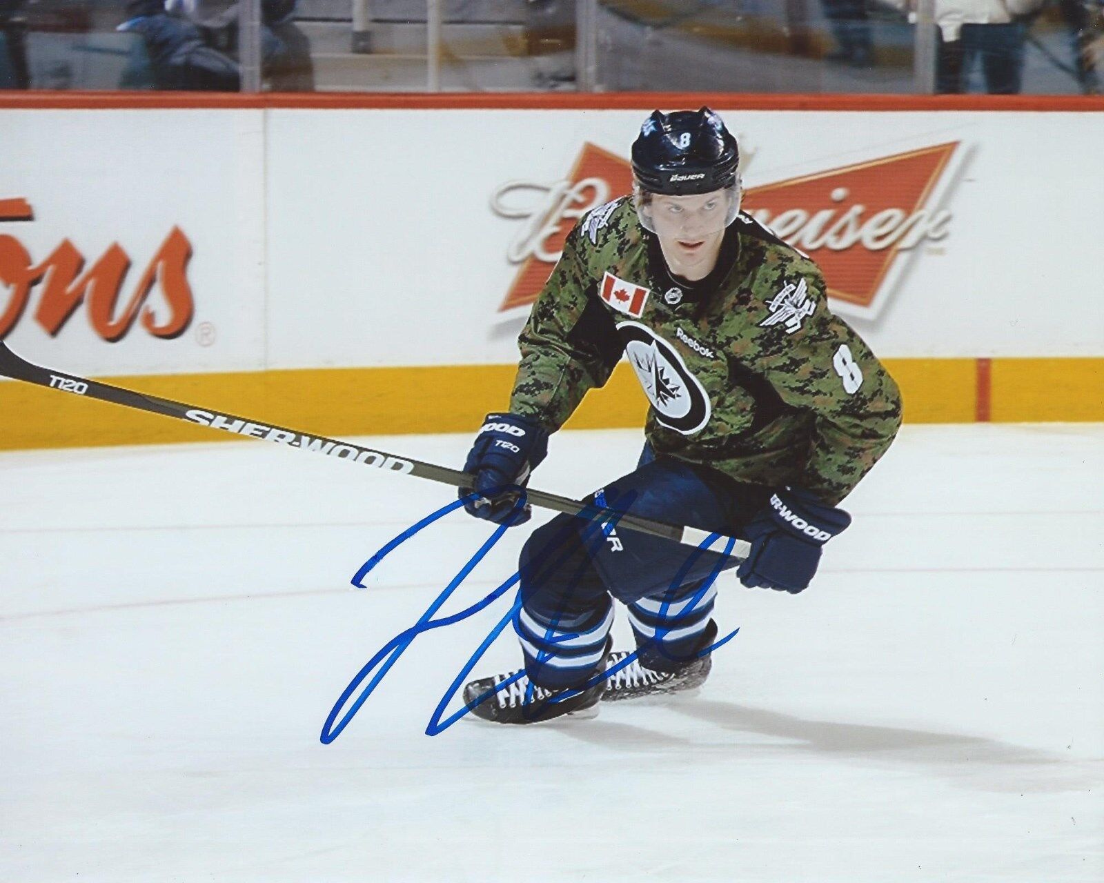 Jacob Trouba Signed 8x10 Photo Poster painting Winnipeg Jets Autographed COA G