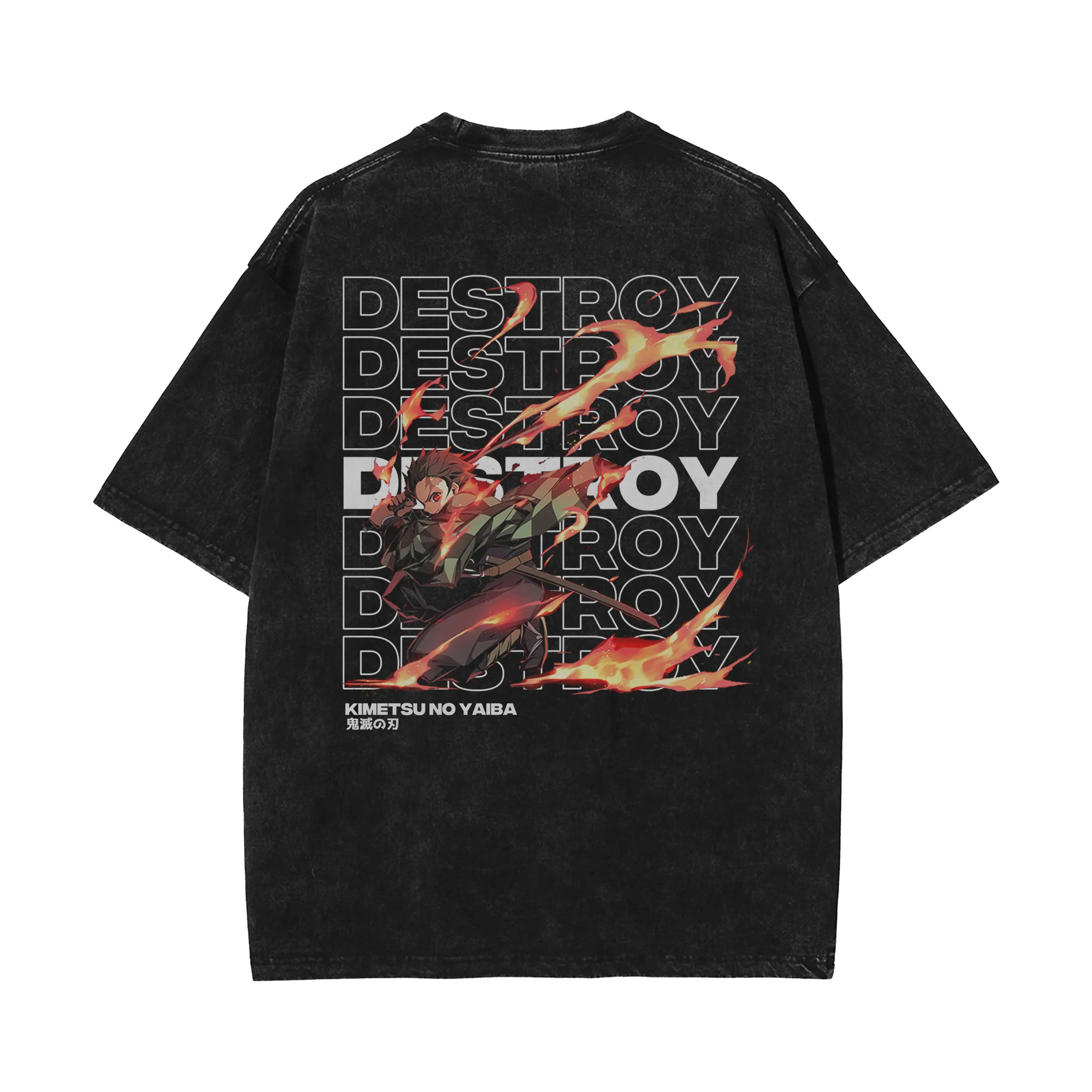 OG Tanjiro Kamado Vintage Oversized T-Shirt | Demon Slayer