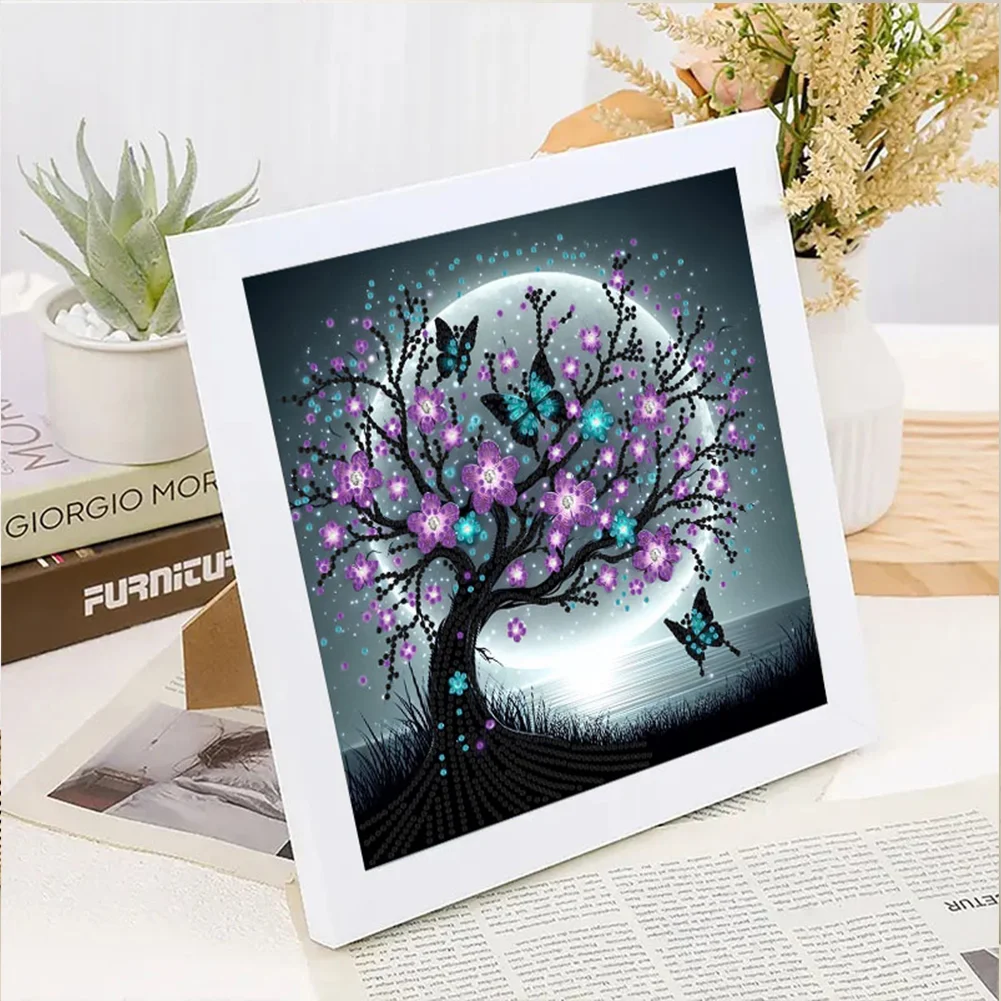 Diamond Painting - Partial Special Shaped Drill - Tree(Canvas|30*30cm)