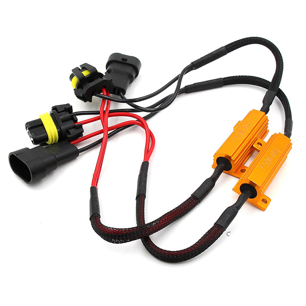 

2pcs 9005 9006 9012 LED Resistor Relay Harness Adapter Error Decoder 12V DC, 501 Original