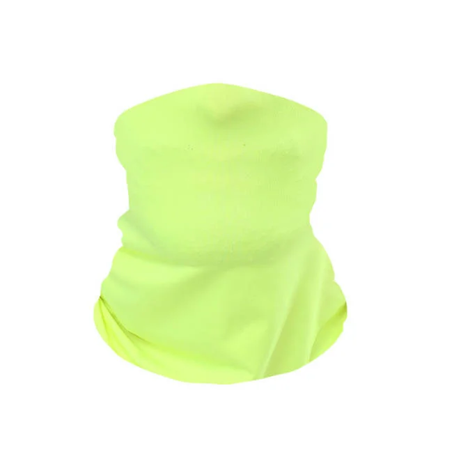 Fluorescent Green Faceguard Anti Pollution Scarf Face Cover