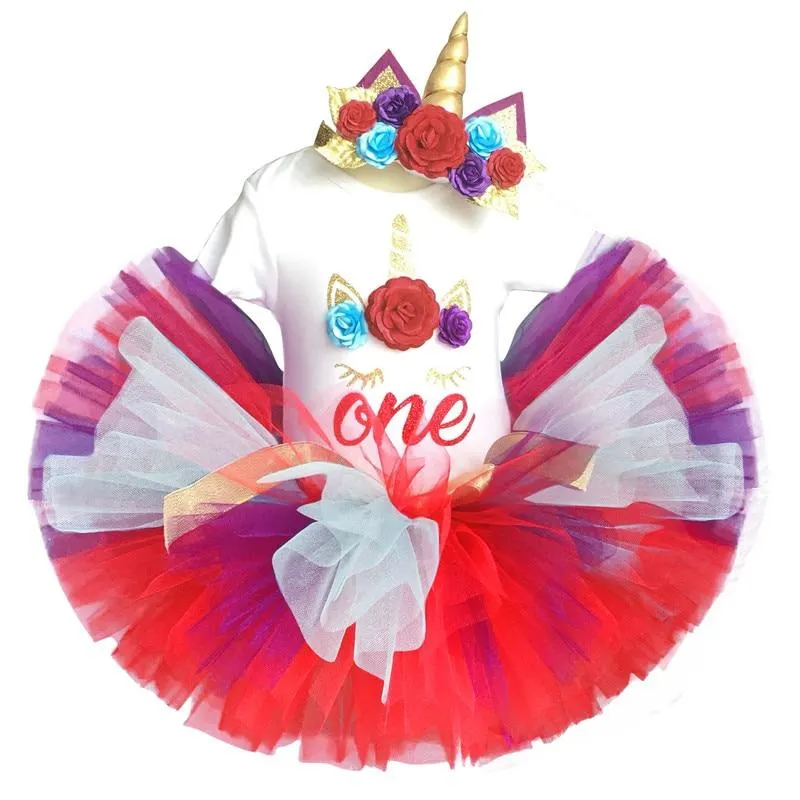 Baby Girls One Year Old Birthday Party Baptism Dress Toddler Newborn 1st Christening Gown Outfits Infant Clothing Sets Christmas