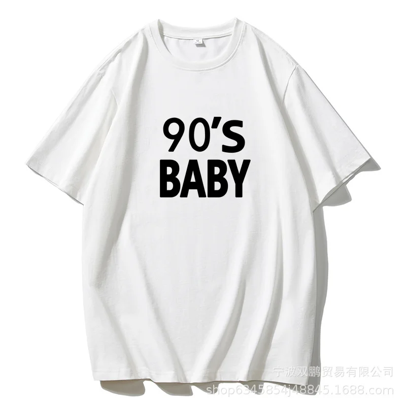 Athvotar Athvotar New Letter Pure Cotton T-Shirt Women Simple Basic Short-Sleeved Top Women's Free-Fitting Sweater